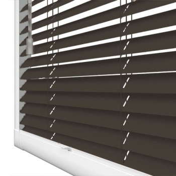 Aluminium Venetian Perfect Fit Blind - Charcoal Grey