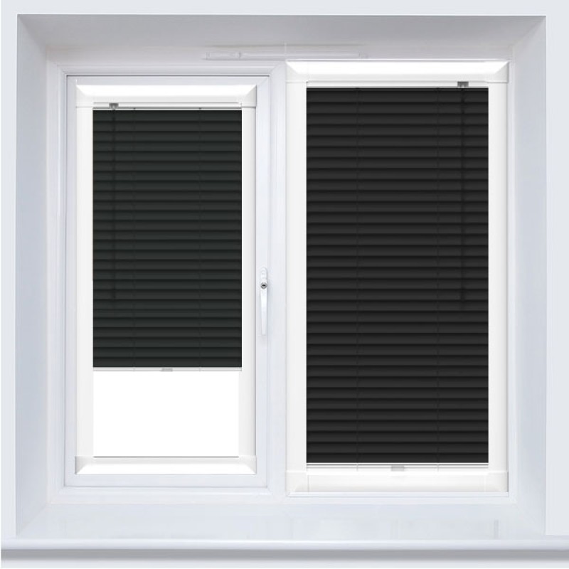 Aluminium Venetian Perfect Fit Blind - Black