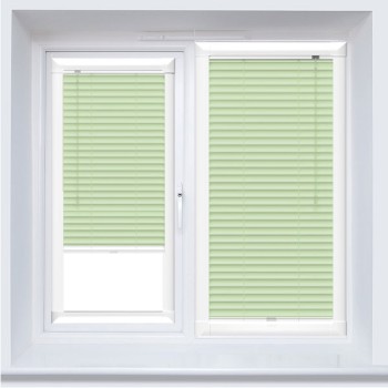 Aluminium Venetian Perfect Fit Blind - Mint Cream