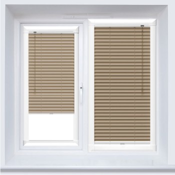 Aluminium Venetian Perfect Fit Blind - Natural Taupe