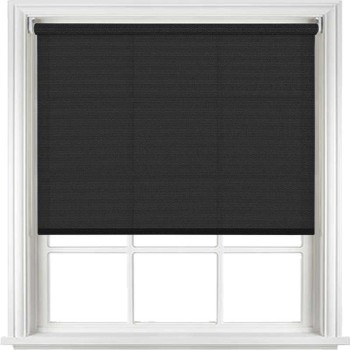 Core Light Filtering Roller Blind – Plain Black