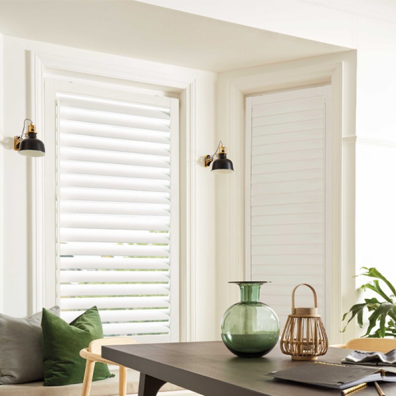 Perfect Fit Shutter Blind - Cotton White