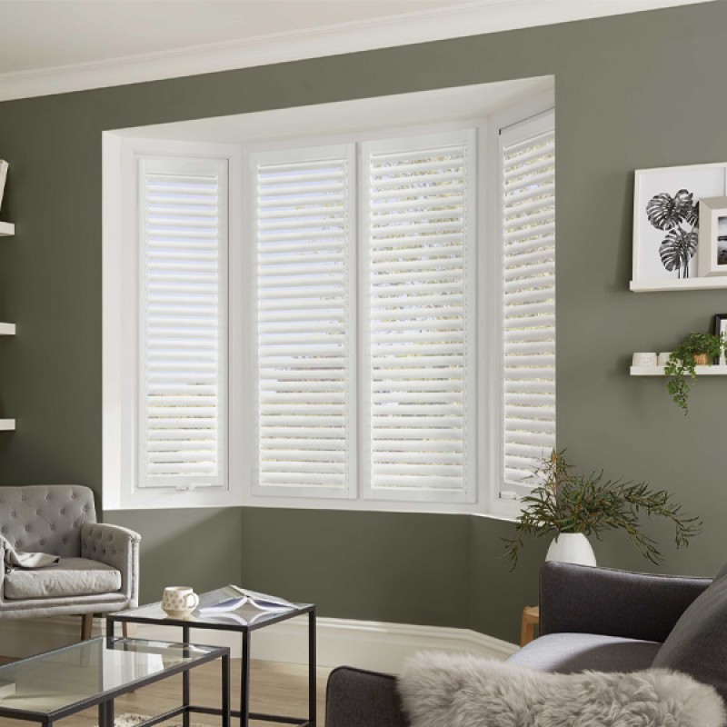 Perfect Fit Shutter Blind - Cotton White