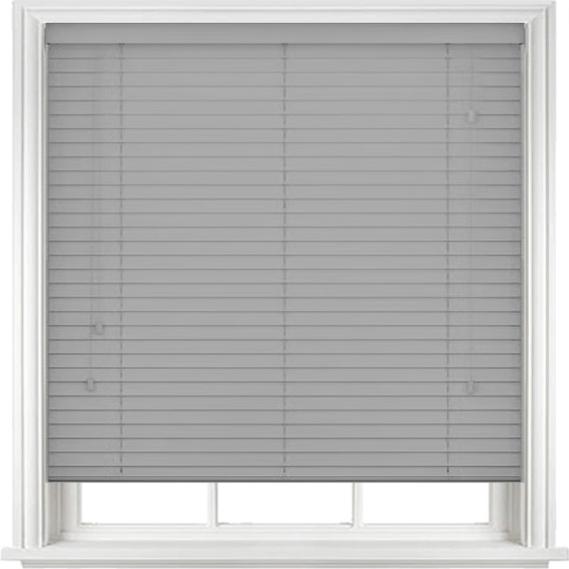 Expressions Faux Wood Venetian Blind 50mm Slat - Misty Grey