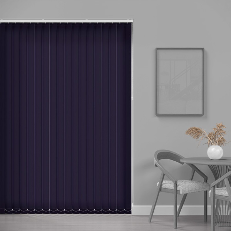 Core 89mm Blackout Vertical Blind – Blue Night