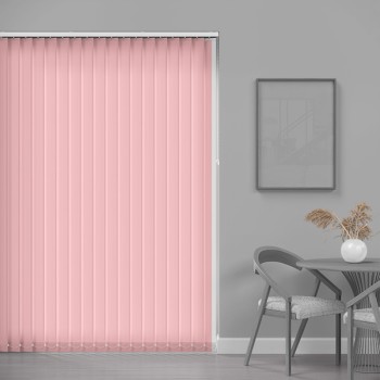 Core 89mm Blackout Vertical Blind – Crystal Rose