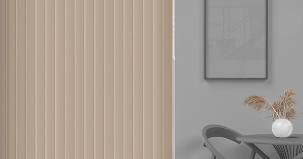 Grey Stone 89mm Blackout Vertical Blind (Core) | Blinds Factory