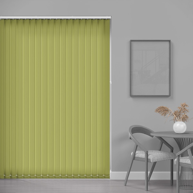 Core 89mm Blackout Vertical Blind – Leaf Green