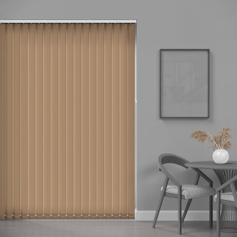 Core 89mm Blackout Vertical Blind – Tan