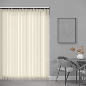 Core 89mm Light Filtering Vertical Blind – Blanc