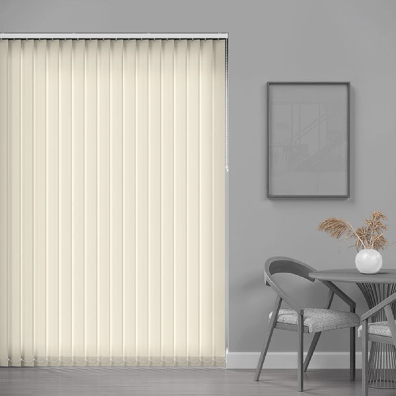 Core 89mm Light Filtering Vertical Blind – Blanc