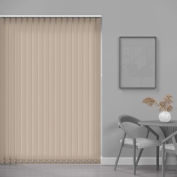 Core 89mm Light Filtering Vertical Blind – Grey Stone