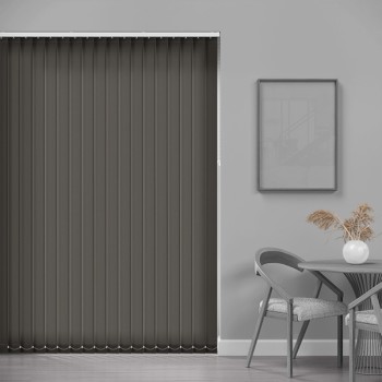 Core 89mm Light Filtering Vertical Blind – Grey