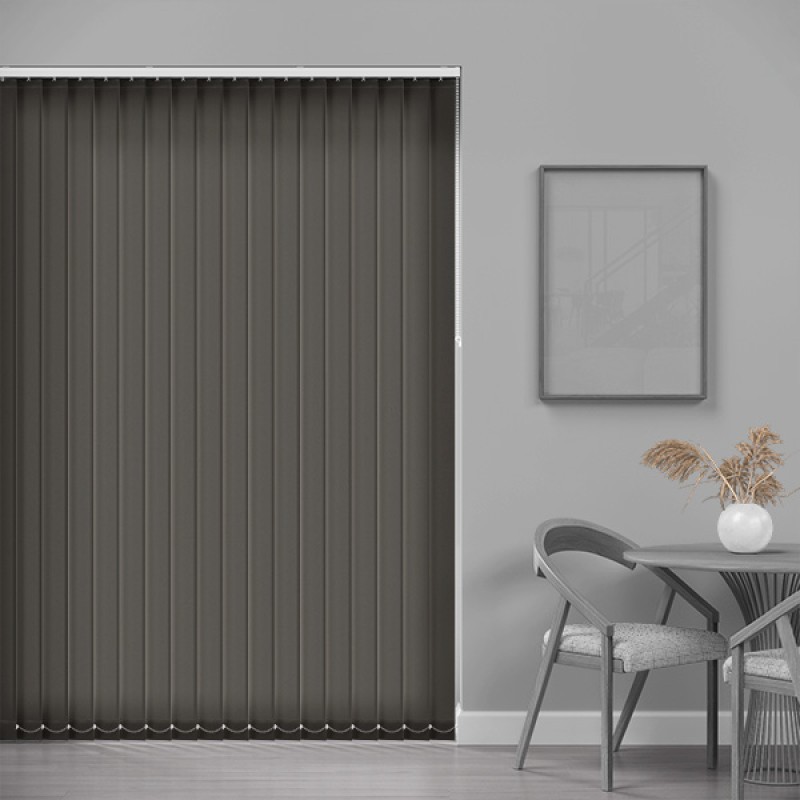 Core 89mm Light Filtering Vertical Blind – Grey