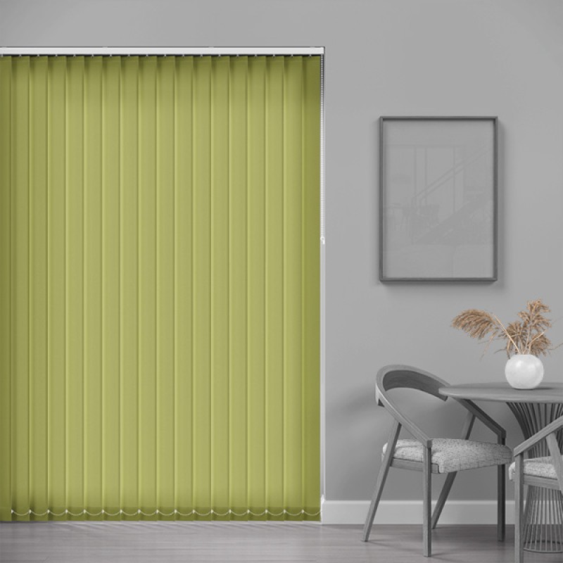 Core 89mm Light Filtering Vertical Blind – Leaf Green