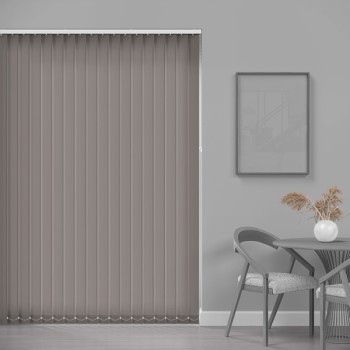 Core 89mm Light Filtering Vertical Blind – Limestone