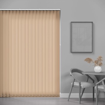 Core 89mm Light Filtering Vertical Blind – Peach