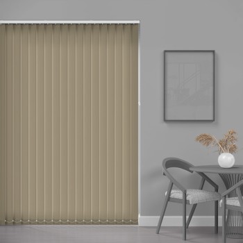 Prime 89mm Blackout Vertical Blind – Greige