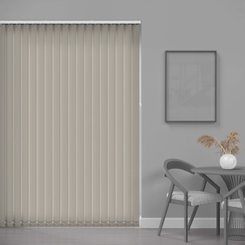 Prime 89mm Blackout Vertical Blind – Light Grey