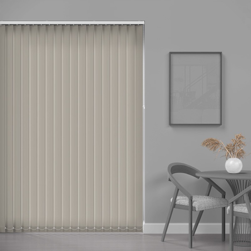 Prime 89mm Blackout Vertical Blind – Light Grey