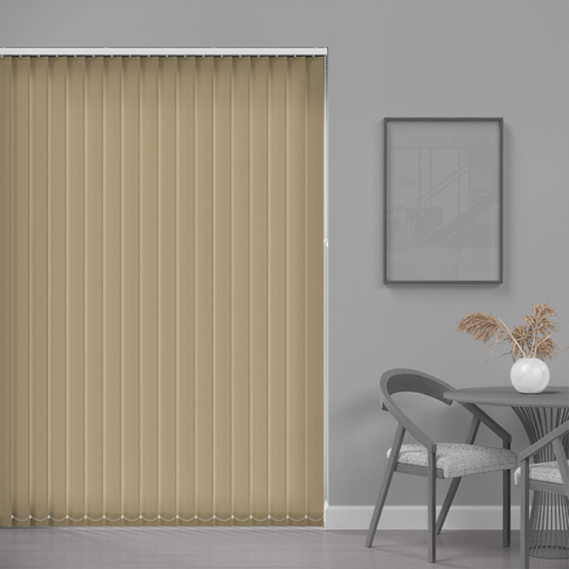 Prime 89mm Blackout Vertical Blind – Sand