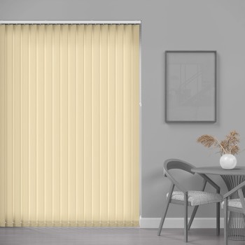 Prime 89mm Light Filtering Vertical Blind – Cream