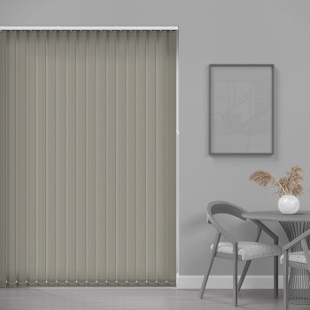 Prime 89mm Light Filtering Vertical Blind – Mid Grey