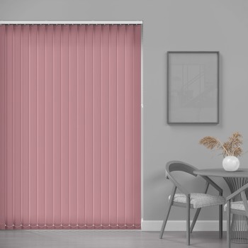 Prime 89mm Light Filtering Vertical Blind – Rose