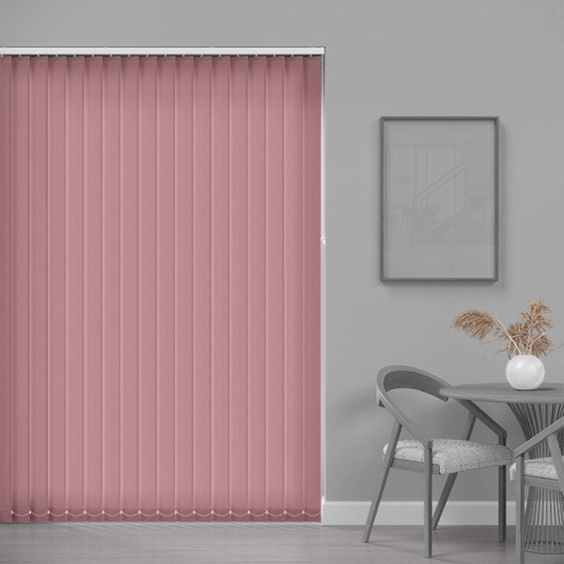 Prime 89mm Light Filtering Vertical Blind – Rose