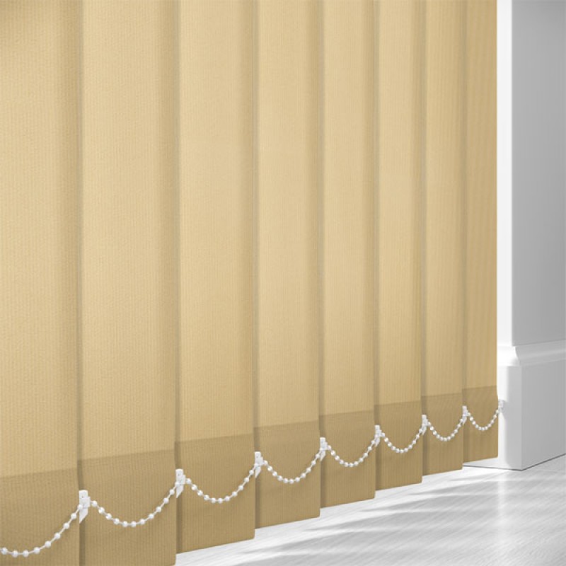 Atlas 89mm PVC Blackout Vertical Blind Slats – Beige