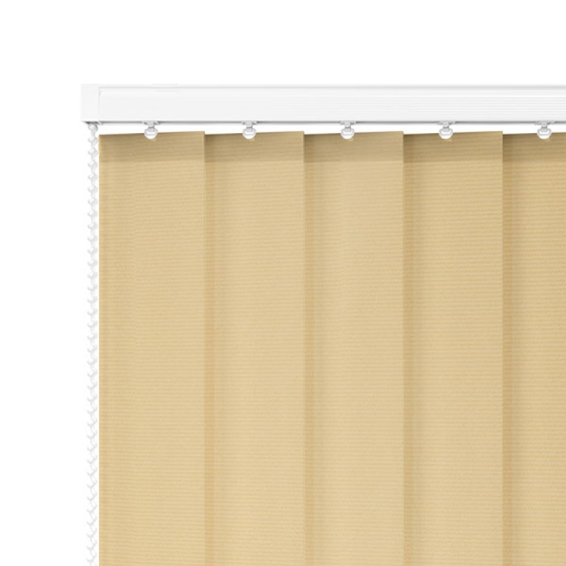 Atlas 89mm PVC Blackout Vertical Blind – Beige