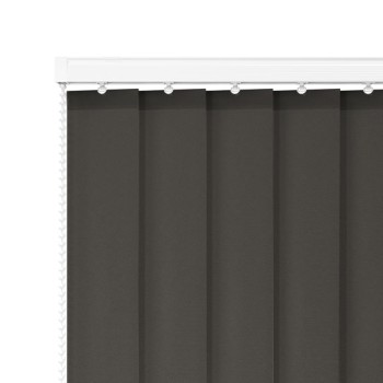 Atlas 89mm PVC Blackout Vertical Blind – Charcoal