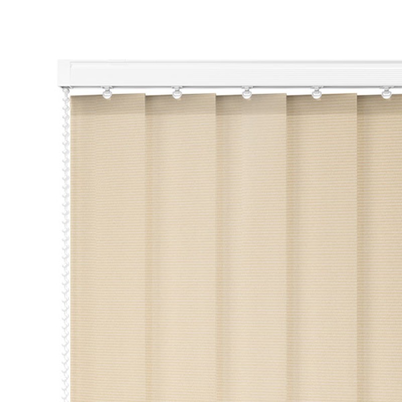 Atlas 89mm PVC Blackout Vertical Blind Slats – Fawn