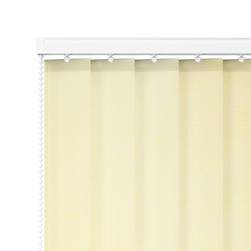 Atlas 89mm PVC Blackout Vertical Blind – Ivory