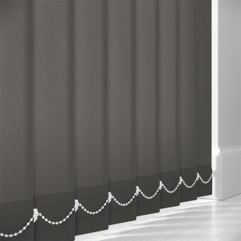 Atlas 89mm PVC Blackout Vertical Blind Slats – Steel