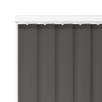 Atlas 89mm PVC Blackout Vertical Blind – Steel