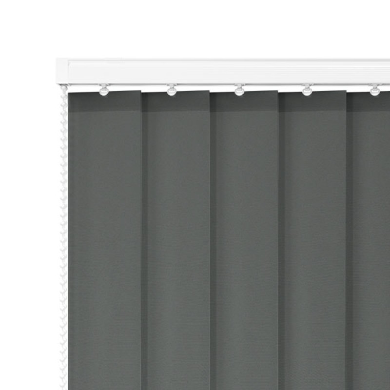Atlas 89mm PVC Blackout Vertical Blind – Stone