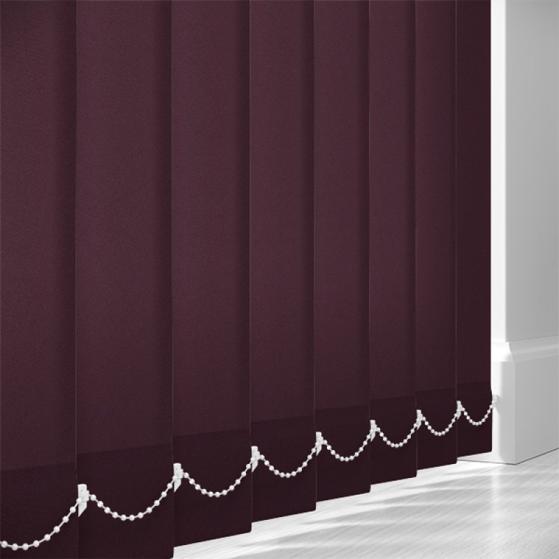 Core 89mm Blackout Vertical Blind Slats – Amaranth