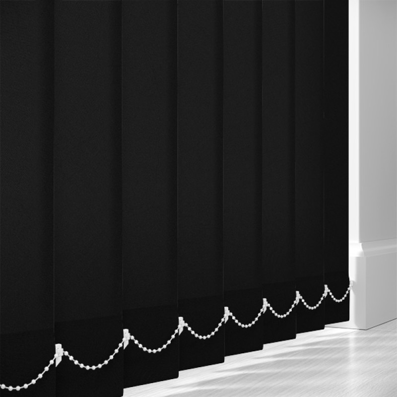 Core 89mm Blackout Vertical Blind Slats – Black