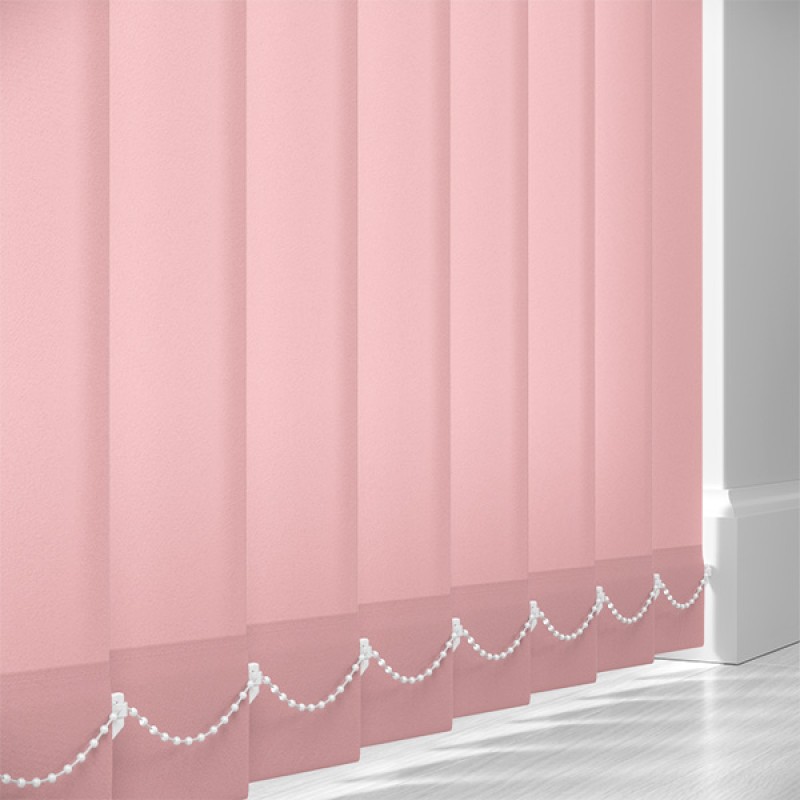 Core 89mm Light Filtering Vertical Blind Slats – Crystal Rose