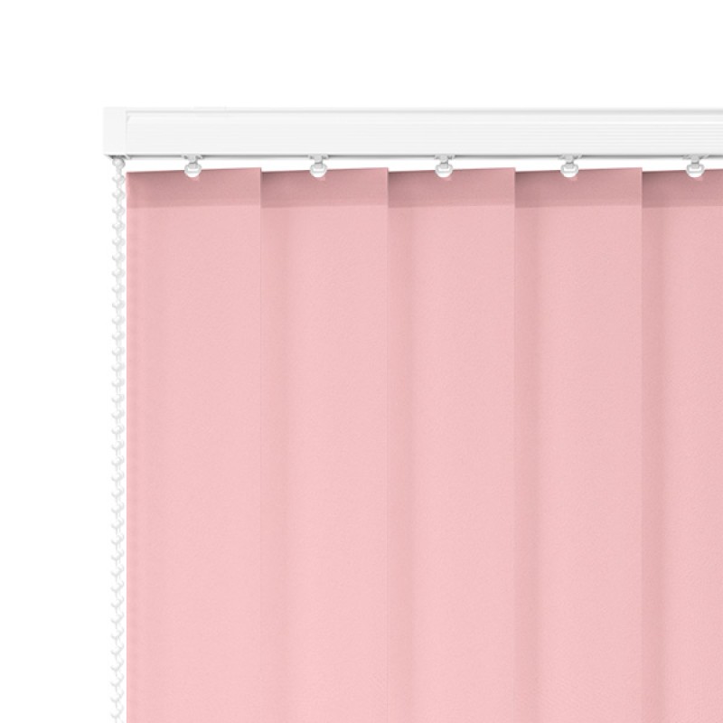 Core 89mm Light Filtering Vertical Blind – Crystal Rose