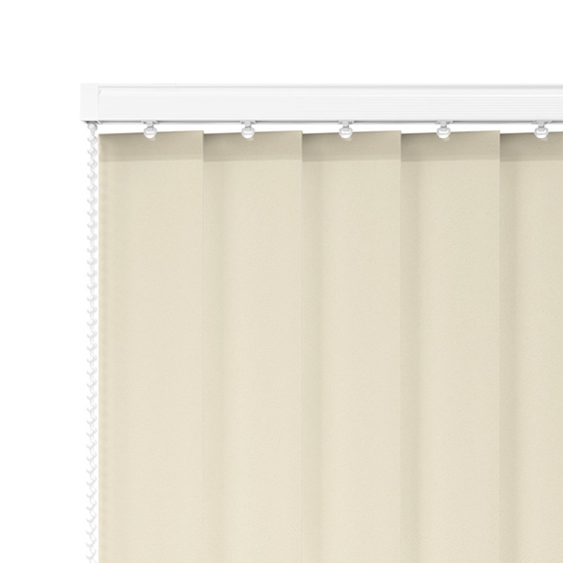 Core 89mm Light Filtering Vertical Blind Slats – Gardenia
