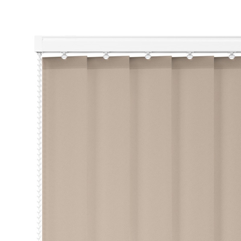 Core 89mm Light Filtering Vertical Blind – Grey Stone