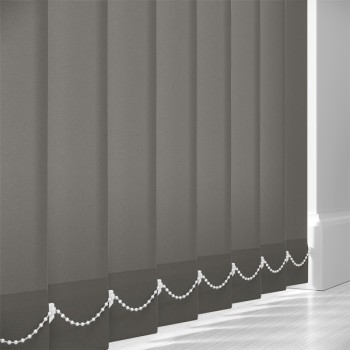 Prime 89mm Blackout Vertical Blind Slats – Dark Grey