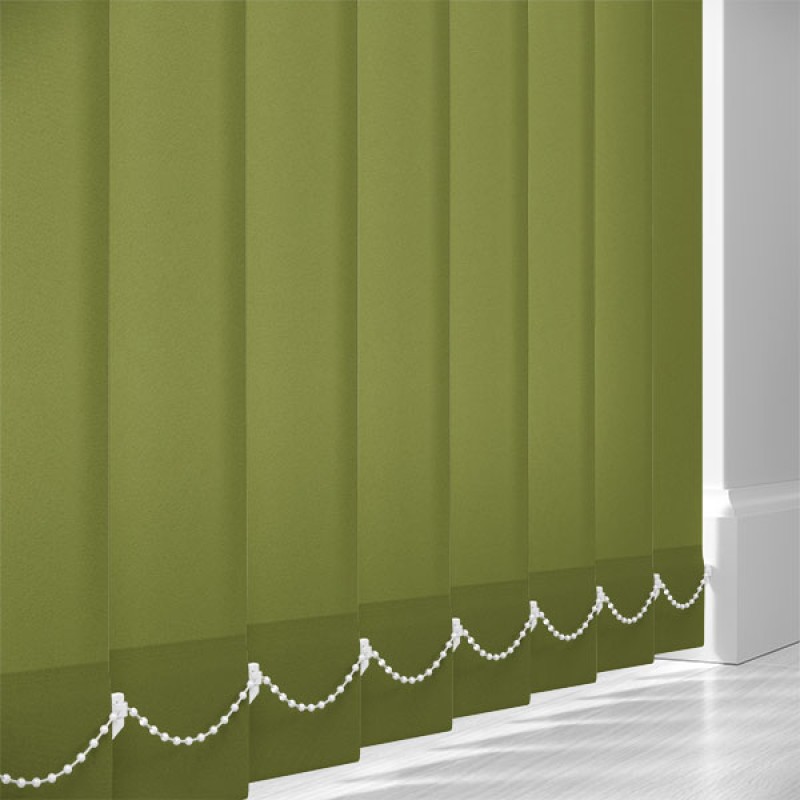 Prime 89mm Light Filtering Vertical Blind Slats – Green