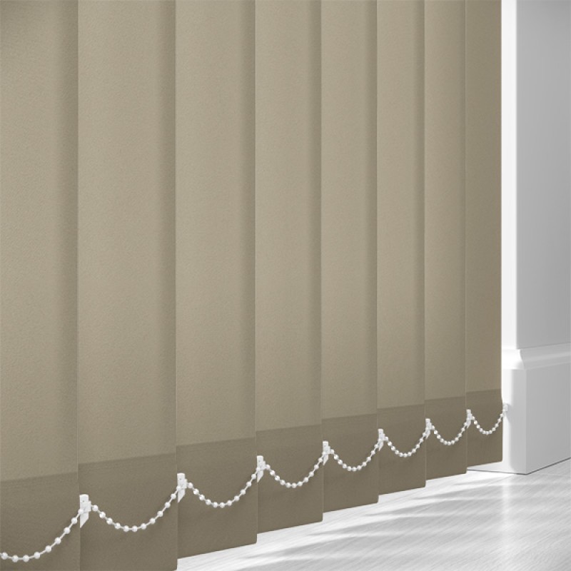 Prime 89mm Light Filtering Vertical Blind Slats – Greige