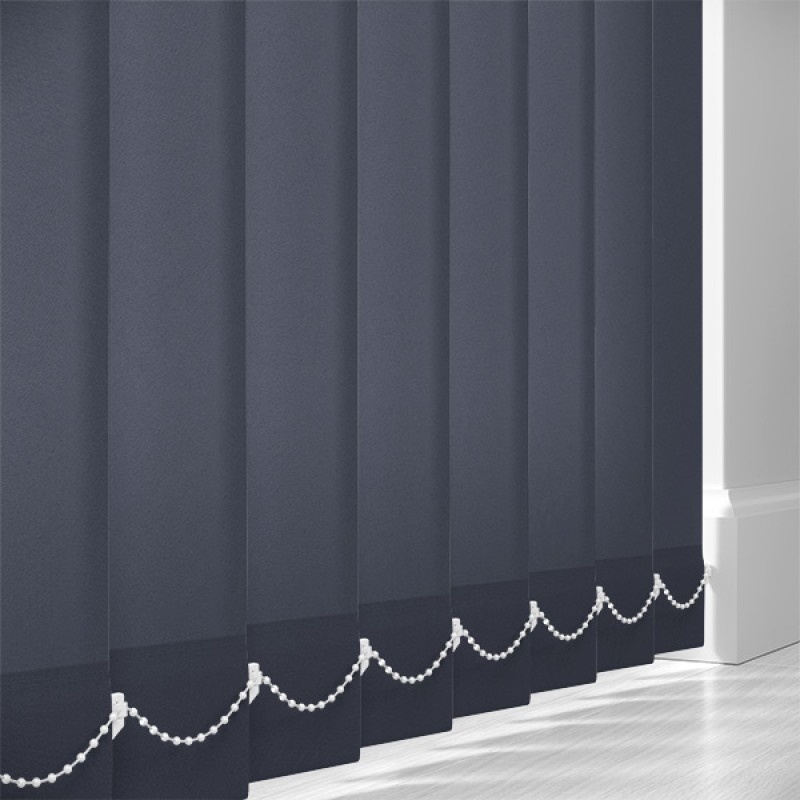 Prime 89mm Light Filtering Vertical Blind Slats – Navy