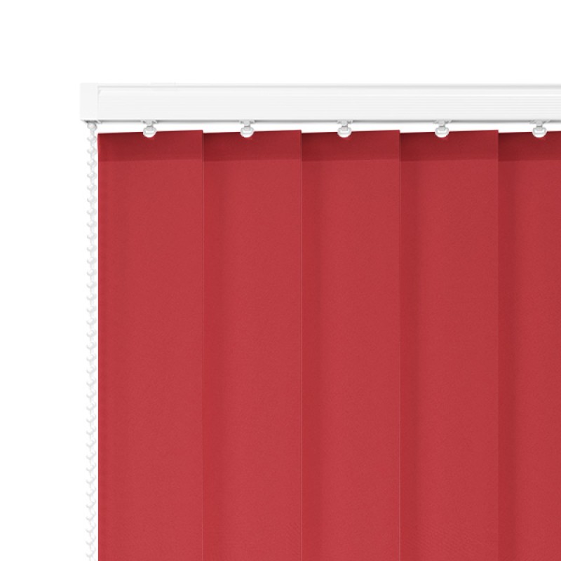 Prime 89mm Light Filtering Vertical Blind – Red