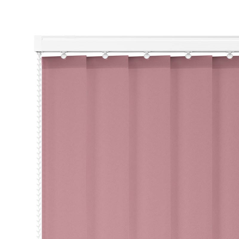 Prime 89mm Light Filtering Vertical Blind – Rose