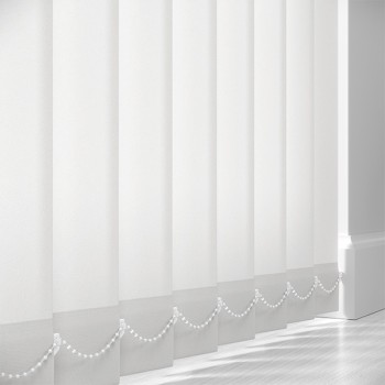 Prime 89mm Blackout Vertical Blind Slats – White